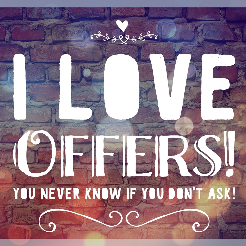 I love to negotiate!