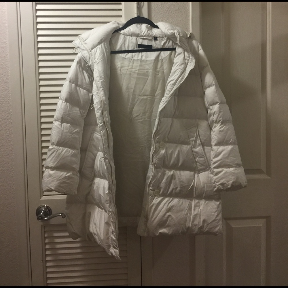 Uniqlo Off White Puffer Coat