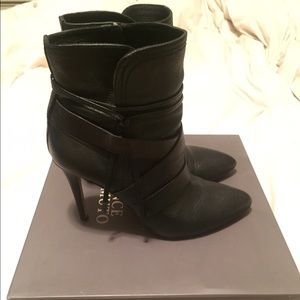 Vince Camuto black booties