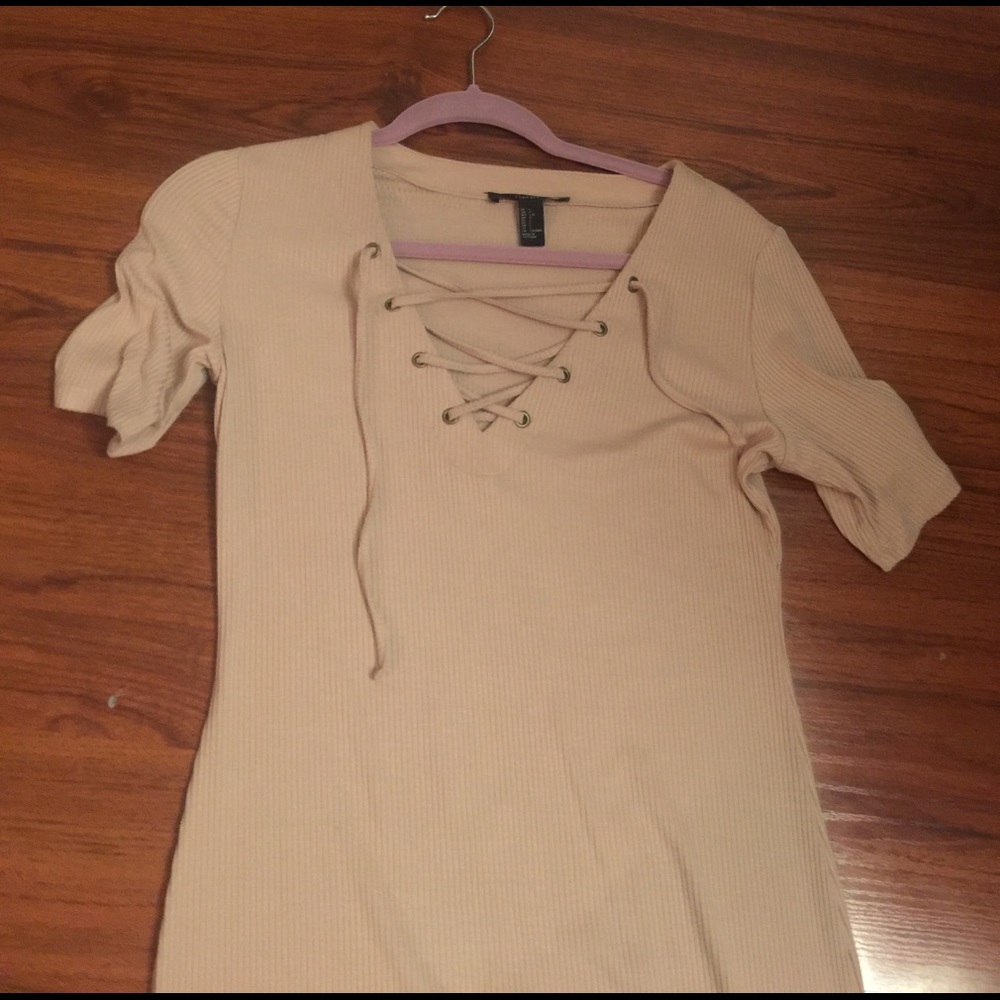Lace up dress