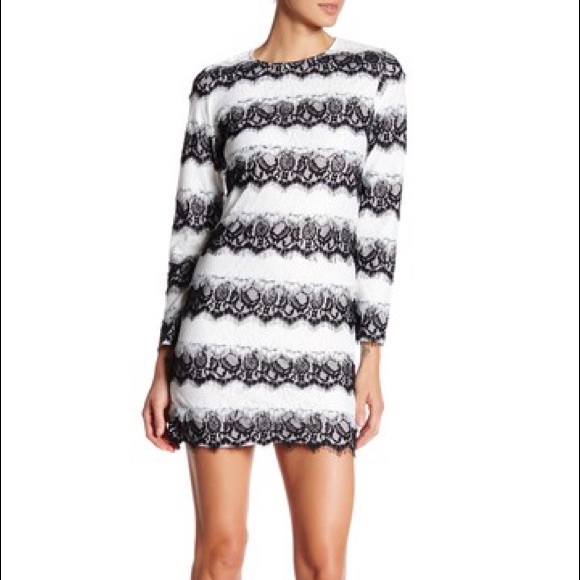 NSR Dresses & Skirts - Beautiful black and white lace dress