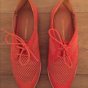 Rebecca Minkoff Orange oxfords.
