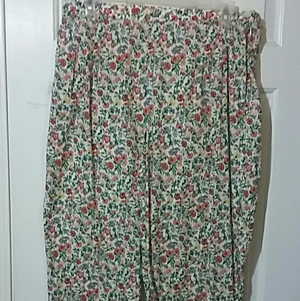 EUC Talbots Womens 20W Spring Floral Pants!