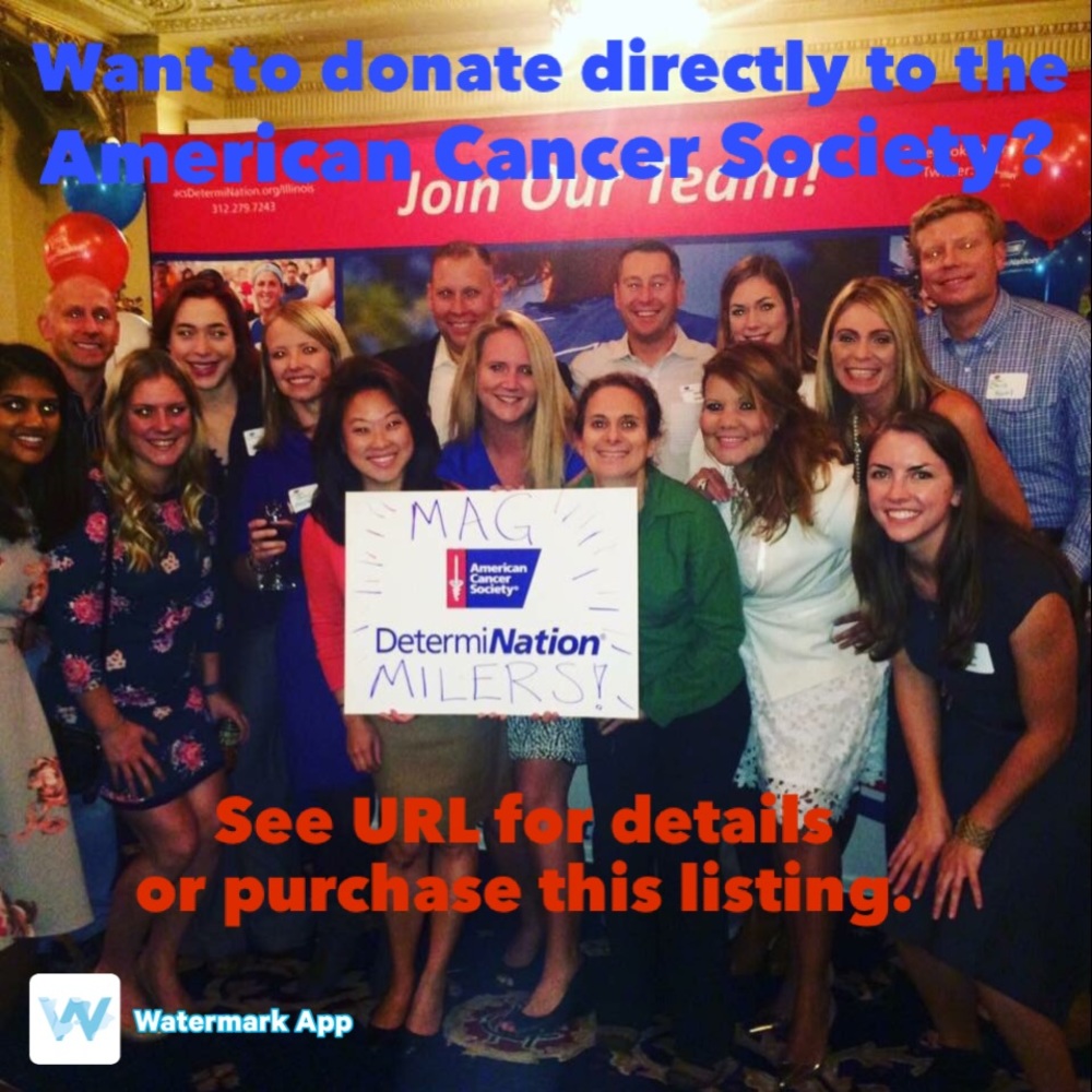 100% of my sales go to the American Cancer Society