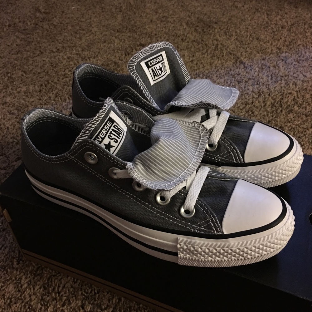 Converse Chuck Taylor Double Tongue Lo Top, Sz 5