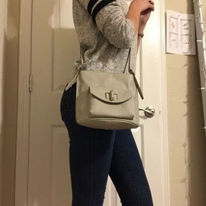 Ann Taylor Grey/Taupe Satchel 👜💼