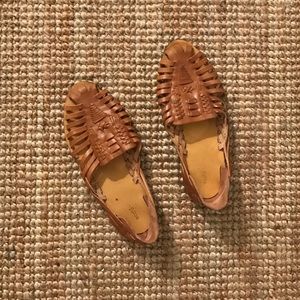 urban outfitters tan leather sandals size 8