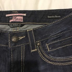 EXPRESS REROCK Barely Boot Jean size 4