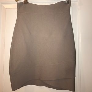 BCBG beige bandage skirt. Like new !!