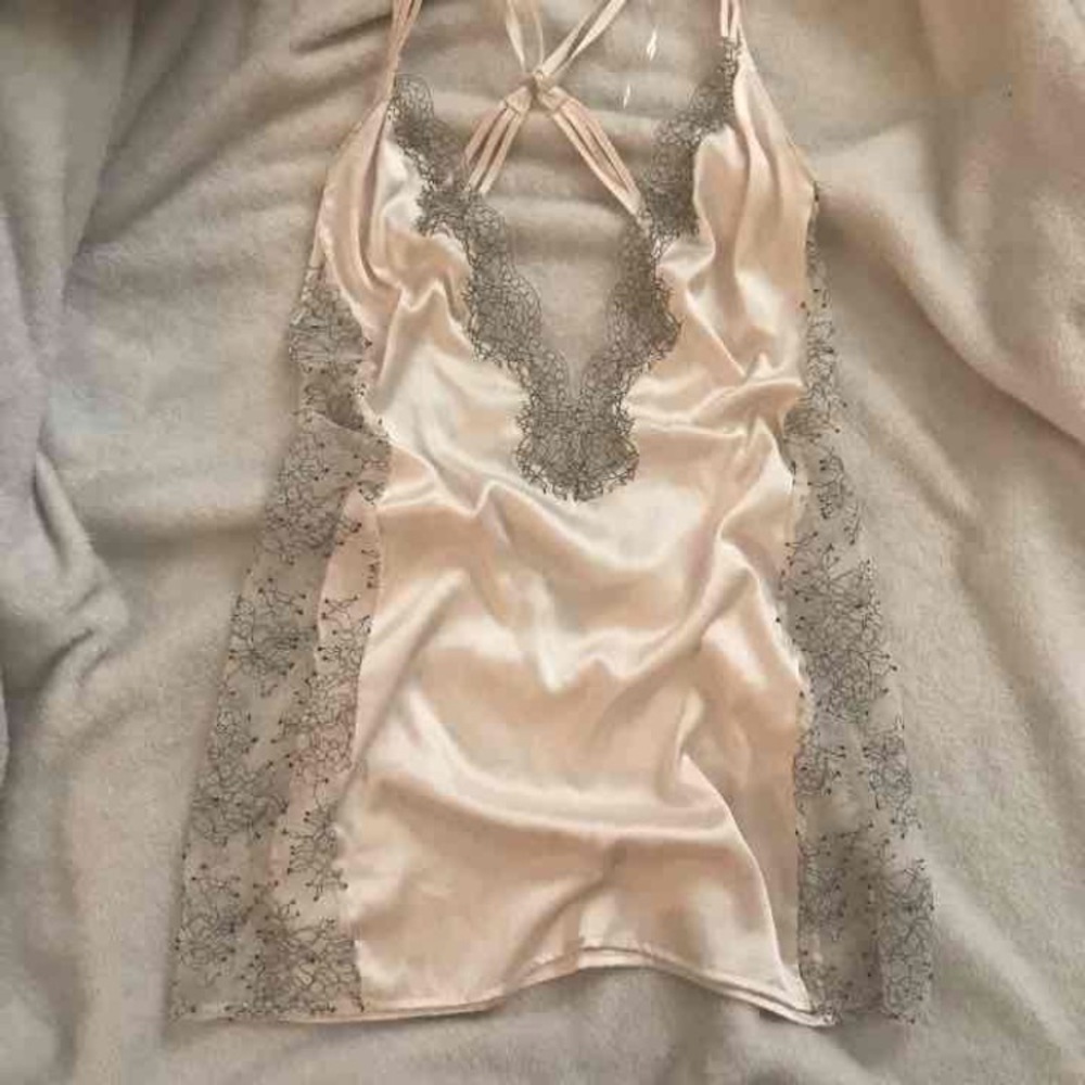 !!!!SOLD!!!!Victoria's Secret Lace Silk Slip Dress