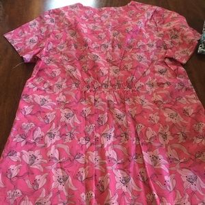 Pink scrub top