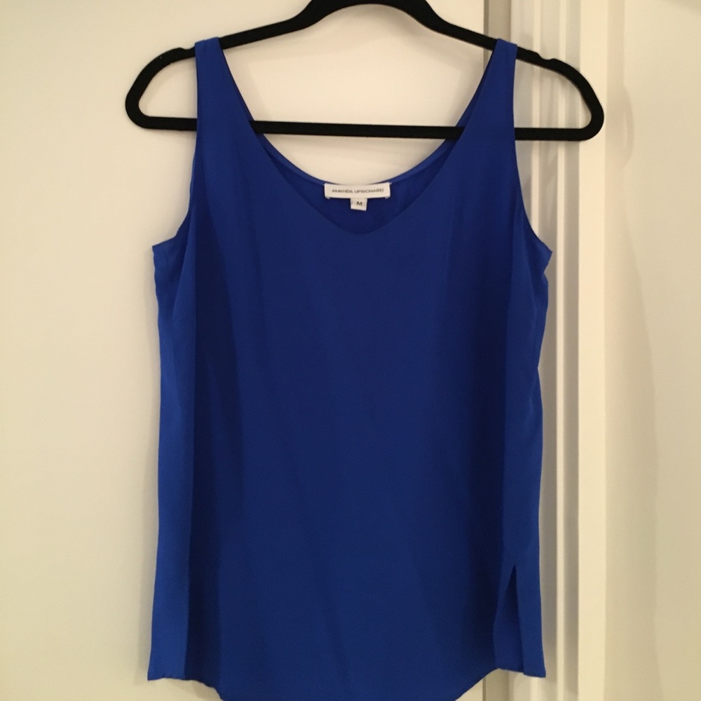 Royal blue flowy tank top