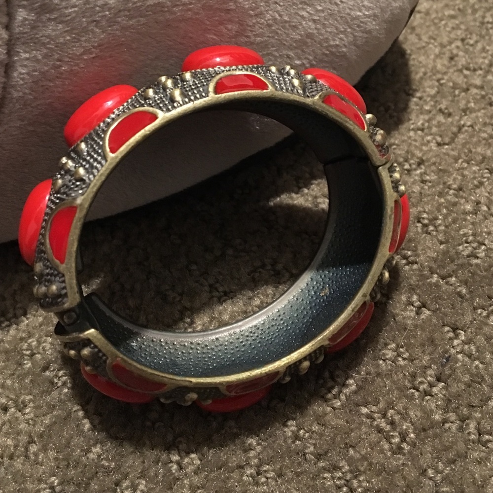 Coral cuff bracelet