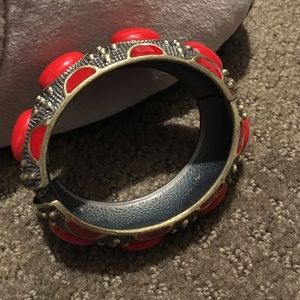 Coral cuff bracelet