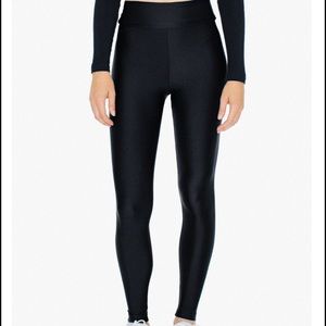 American Apparel Shiny High Waisted Leggings