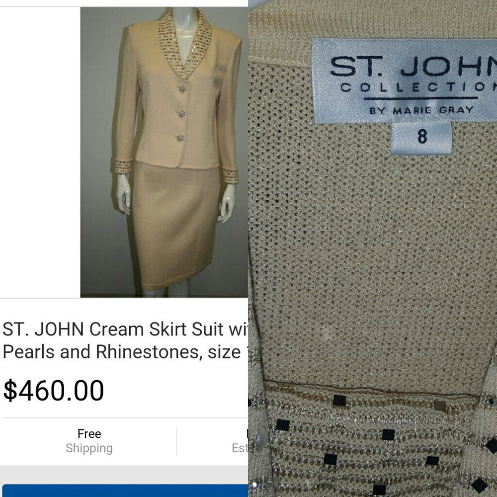 Business skirt set St John