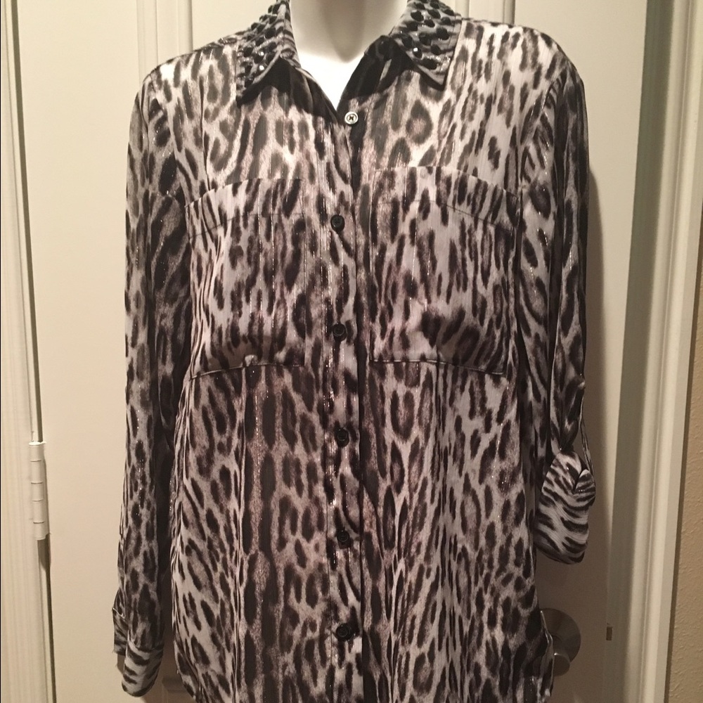 NWT!! Michael Kors button down blouse