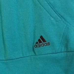 Teal Adidas exercise hoodie