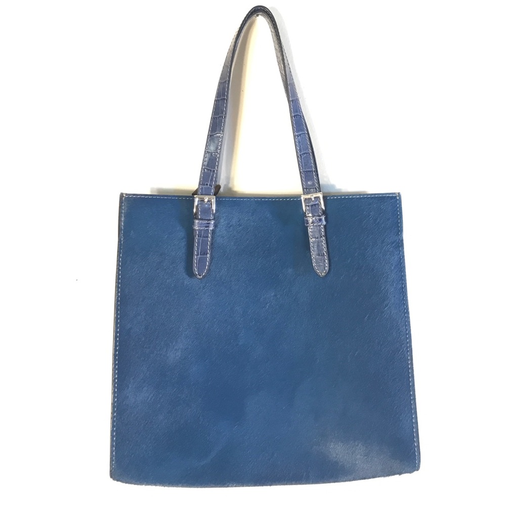 Silvano Biagini Italy Leather Purse Calf Hair Bag - Picture 3 of 8