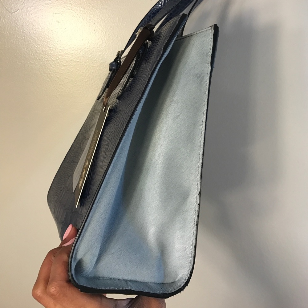Silvano Biagini Italy Leather Purse Calf Hair Bag - Picture 4 of 8