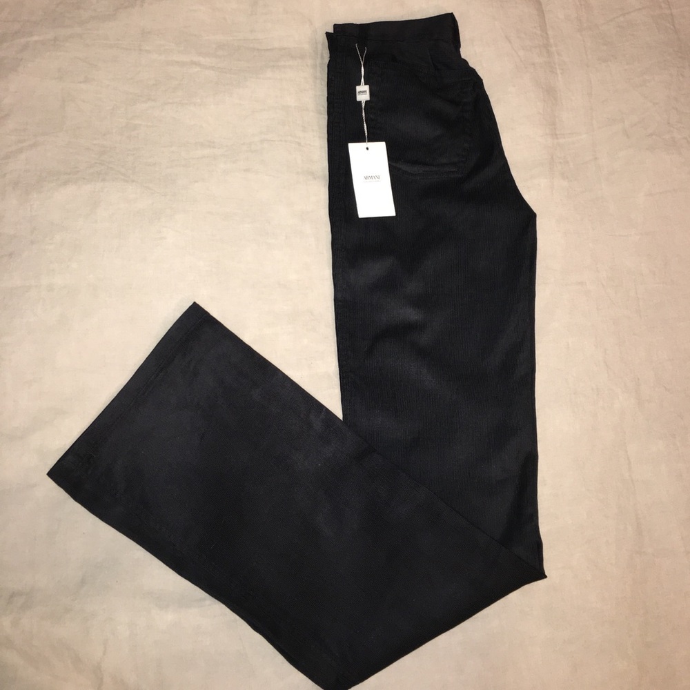 Armani Collezioni bootcut velvet pants