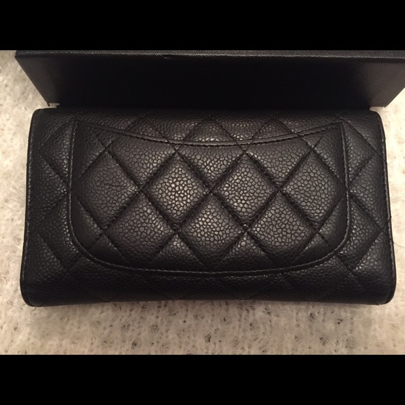 Chanel Black Caviar Classic Wallet Silver Hardware - Picture 3 of 8