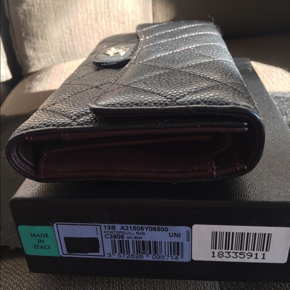 Chanel Black Caviar Classic Wallet Silver Hardware - Picture 6 of 8