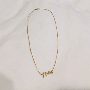 Dainty "Mrs" necklace