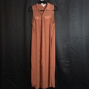 Extra Long Cotton On Sheer Button Down