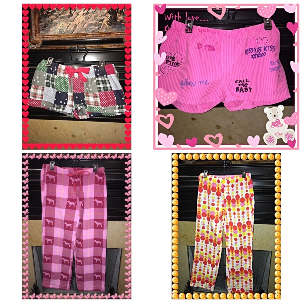🌼4 Pair of Pajama Bottoms Pink and Aerie🌺🌺