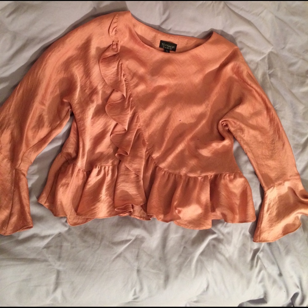 Topshop pink blouse size 2