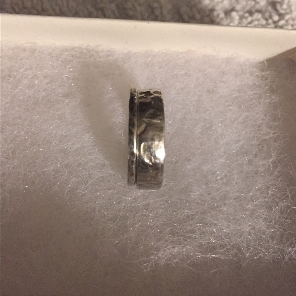 Silpada hammered rings size 7 Retired