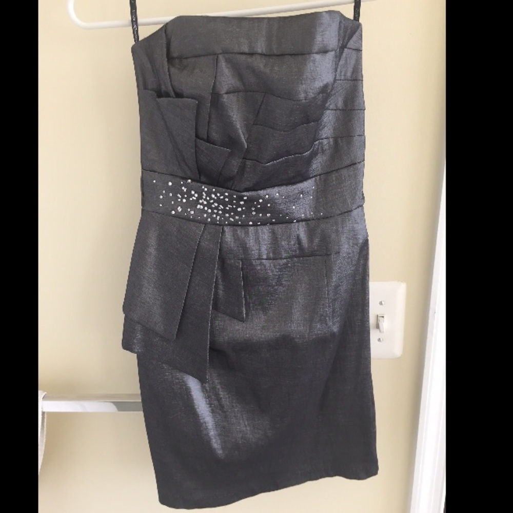 Silver cocktail dress
