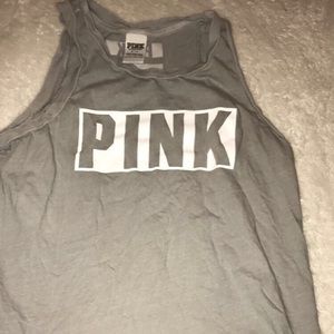 PINK grey tank top
