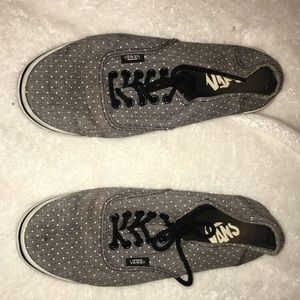 VANS grey polka dot women's shoes
