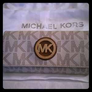 MICHAEL KORS clutch/wallet Vanilla