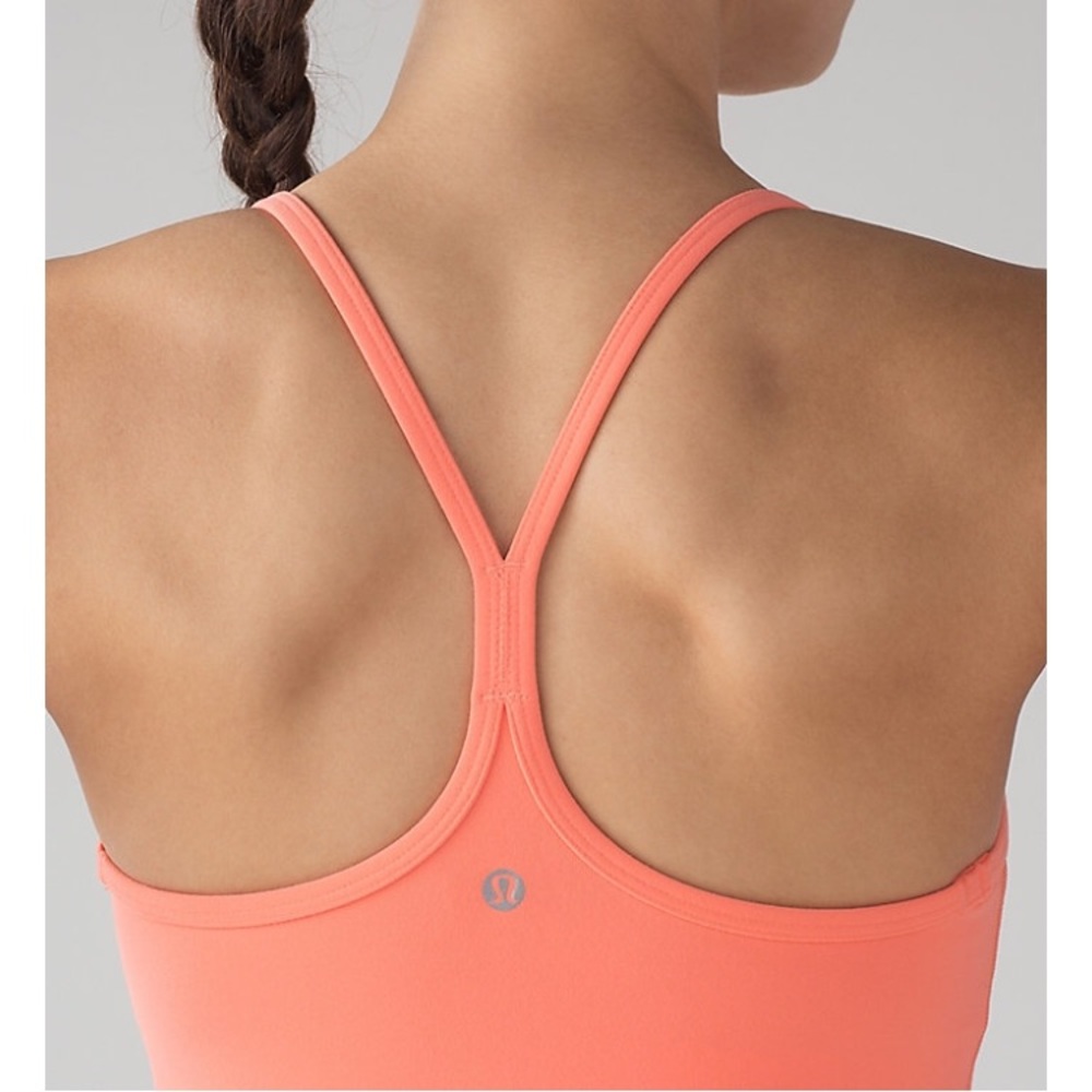 Lululemon tank in pink. Built in bra. Size 2