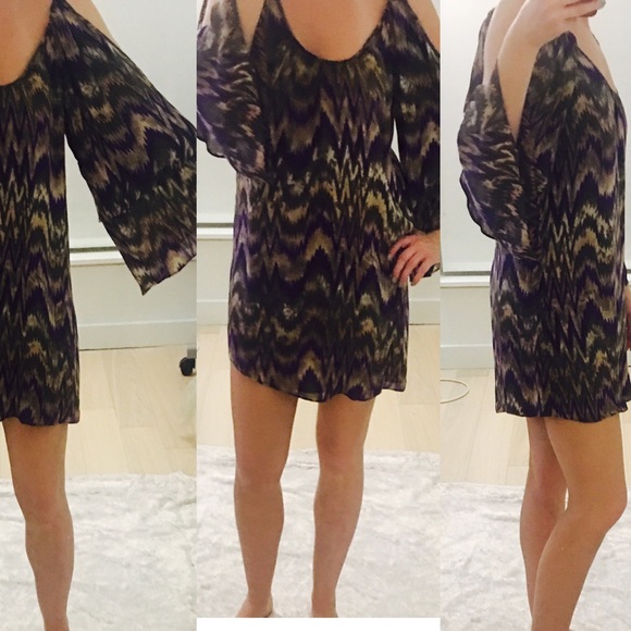 Parker cold shoulder multicolored dress - Picture 3 of 5