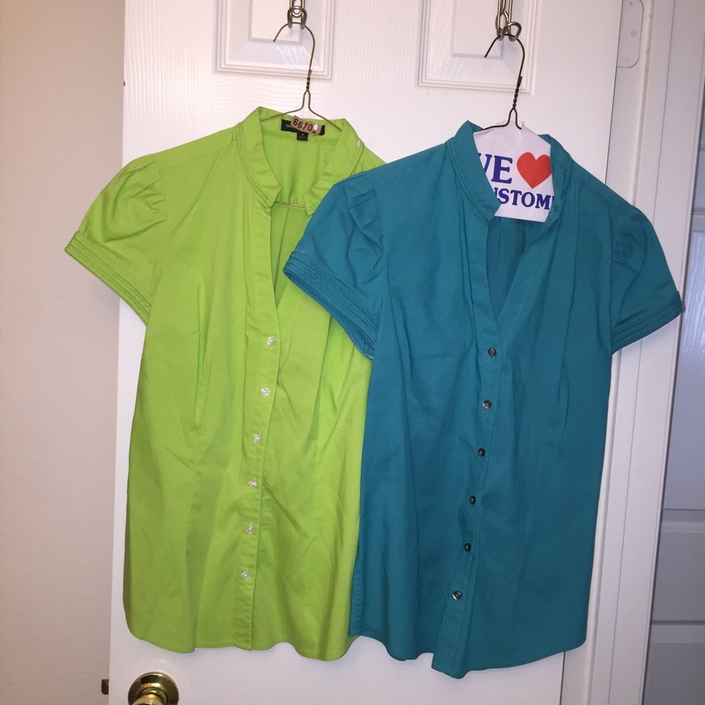 Women's Small "Express" Button Down Tops X 2