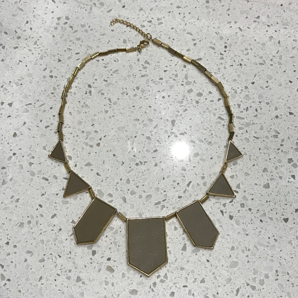 House of Harlow Khaki Station Necklace
