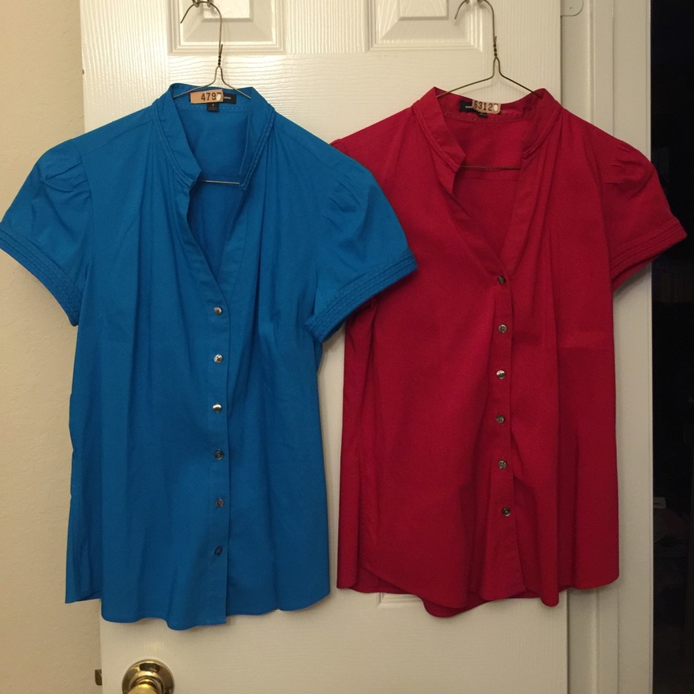 Women's Size Small "Express" Button Down Tops X 2
