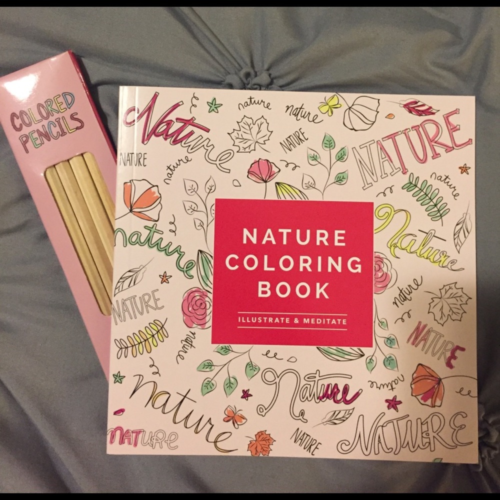 Coloring Book and Colored Pencils