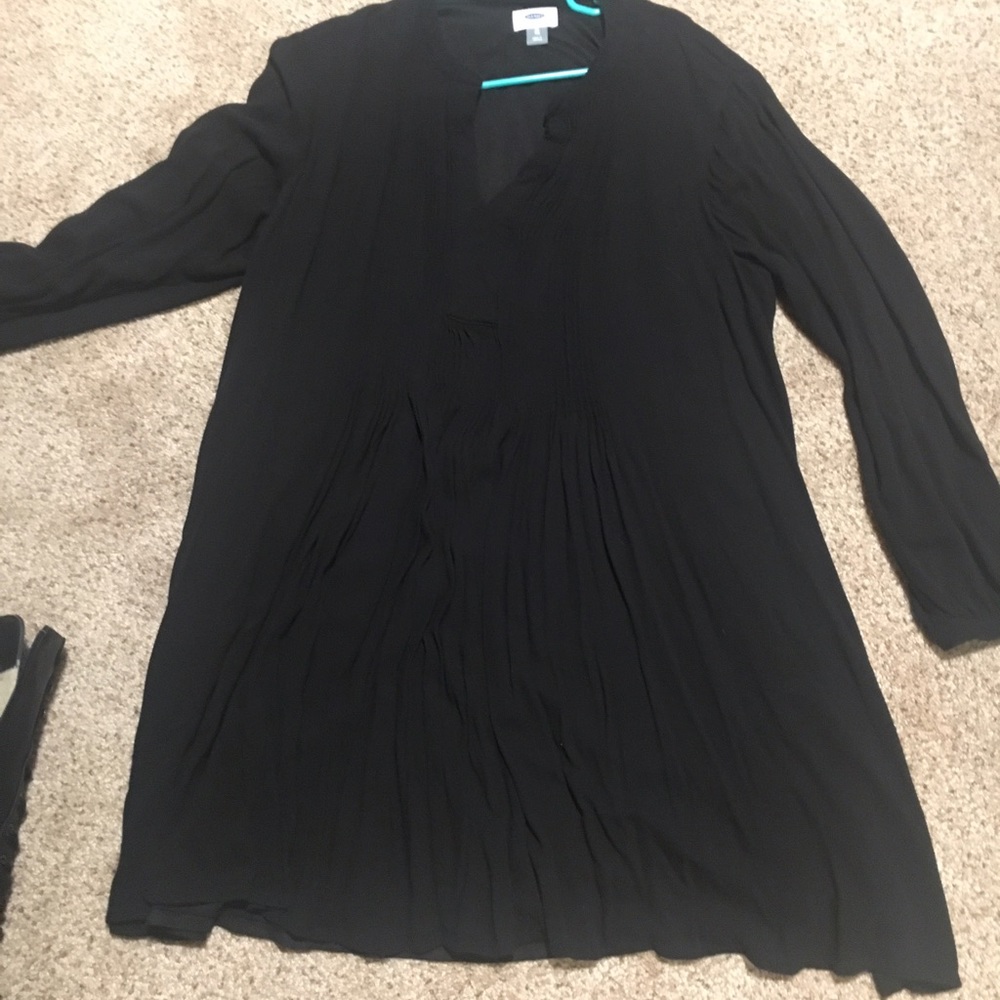 Long sleeve black dress