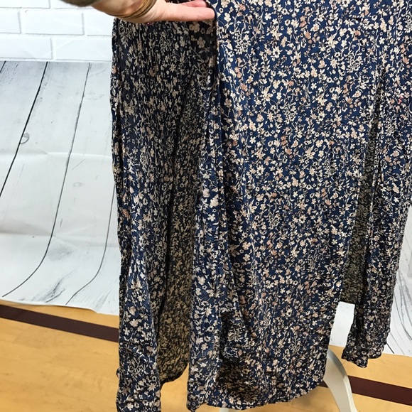 Lost Muse Floral Boho Dress Blue Sz M - Picture 8 of 8