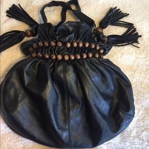 BCBG leather shoulder bag