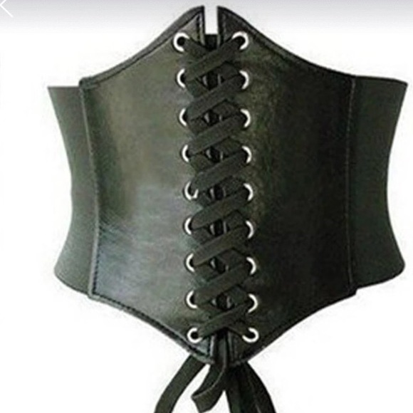 One left 📌📌Black wide corset belt 📍📌 - Picture 4 of 6