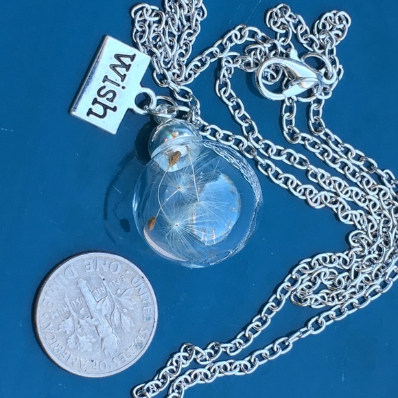 MAKE A WISH dandelion seeds in glass ball - Picture 2 of 4