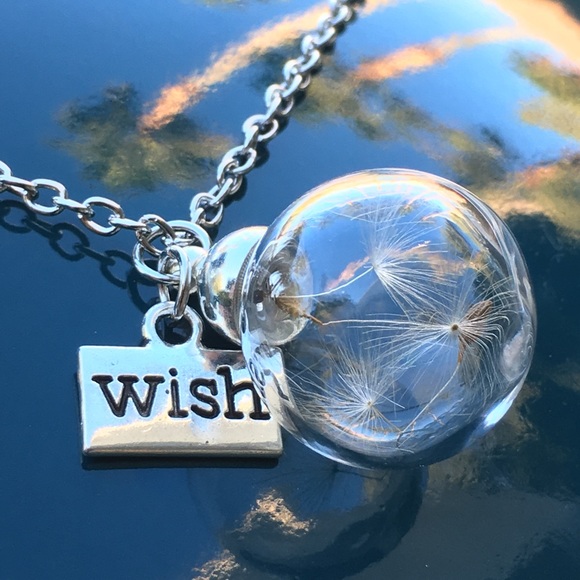 MAKE A WISH dandelion seeds in glass ball - Picture 4 of 4