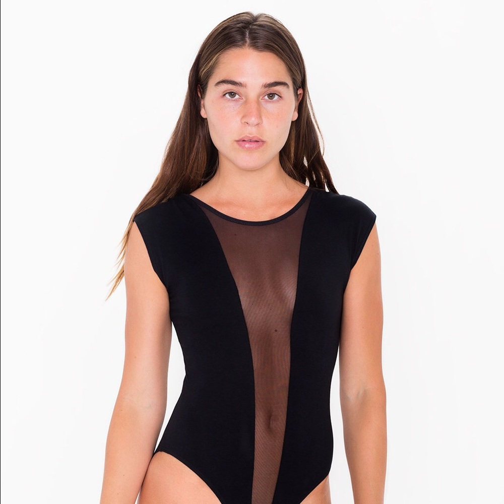 American apparel mesh bodysuit , worn once