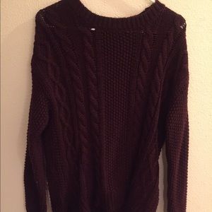 Purple sweater from Forever21.